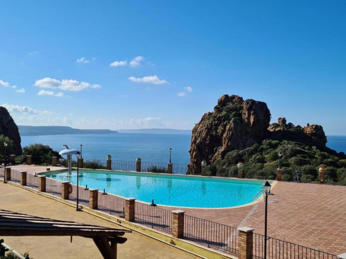 Вілла L'Estasi Tanca Piras A Bordo Piscina Con Vista Mare Nebida Екстер'єр фото